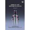 Critical And Historical Essays: Volume II