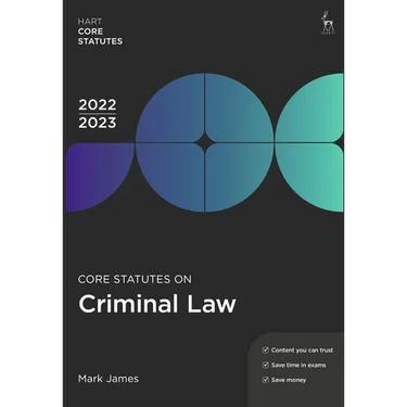 Core Statutes on Criminal Law 2022-23