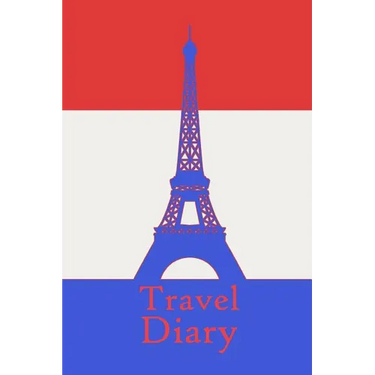 Travel Diary: Notebook to record the travel experiences in France I 124 pages checkered with table of contents
