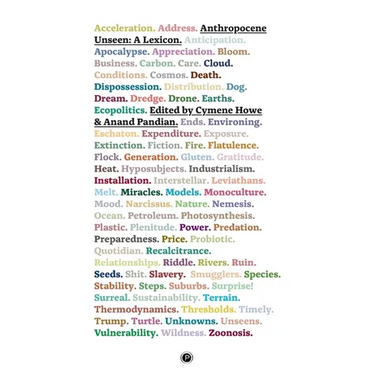 Anthropocene Unseen: A Lexicon