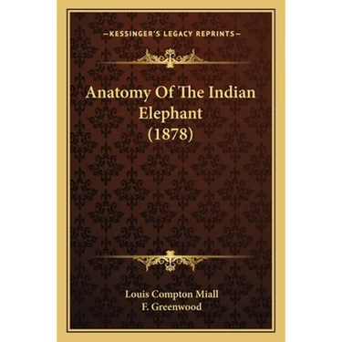 Anatomy Of The Indian Elephant (1878)