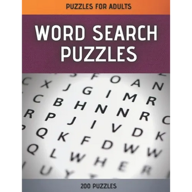 Word Search Puzzles: Word Search Puzzle Book for Adults - 200 Large Print Word Search Puzzles with Solutions