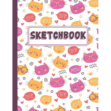 Sketchbook: Kitty Cat Sketchbook For Kids