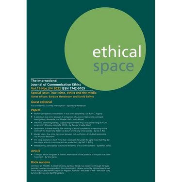 Ethical Space Vol. 19 Issue 3/4