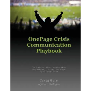 One Page Crisis Communication Playbook