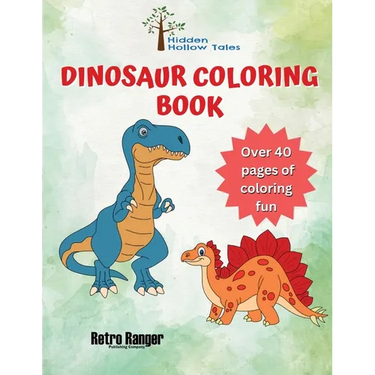 Hidden Hollow Tales Dinosaur Coloring Book