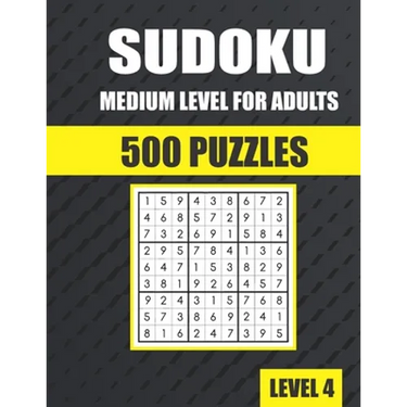 Sudoku Medium Level for Adults 500 Puzzles: sudoku puzzle books for adults
