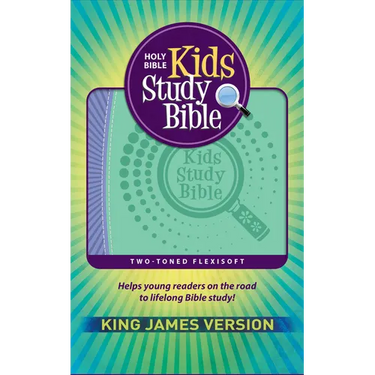 KJV Kids Study Bible, Flexisoft (Red Letter, Imitation Leather, Purple/Green)