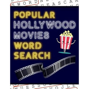 Popular Hollywood Movies Word Search: 50+ Film Puzzles With Movie Pictures Have Fun Solving These Large-Print Word Find Puzzles!