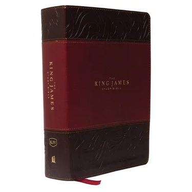 The King James Study Bible, Imitation Leather, Burgundy, Full-Color Edition