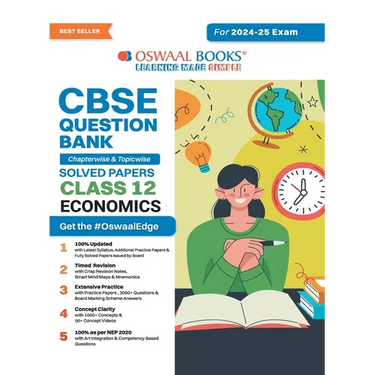 Oswaal CBSE Question Bank Class 12 Economics, Chapterwise and Topicwise Solved Papers For Board Exams 2025