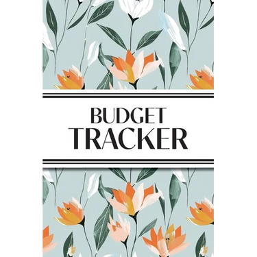 Budget Tracker (Orange and White Flowers): 6"x9" Monthly Finance Organizer for Expenses, Savings, and Debt; Manage Your Money Notebook