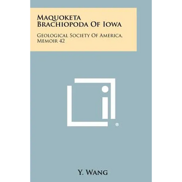 Maquoketa Brachiopoda of Iowa: Geological Society of America, Memoir 42
