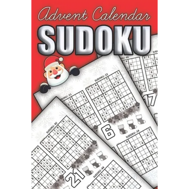 Sudoku Advent Calendar: 100 Sudoku Puzzles with Solutions A Christmas Book for Adults and Kids Awesome Gift for Sudoku Lovers