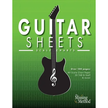 Guitar Sheets Scale Chart Paper: Over 100 pages of Blank Scale Chart Paper, TAB + Staff Paper, & more