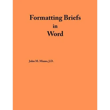 Formatting Briefs in Word