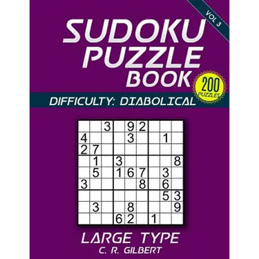 SUDOKU Puzzle Book - DIABOLICAL (Volume 3)