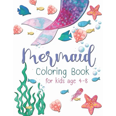 Mermaid Coloring Book For Kid: A beautiful collection of 30 Mermaid illustrations for hours of fun!