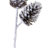 Flocked Snowy Pine Cone Spray (Set of 6)