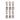 Rustic Wood Tree Tag Ornament with Beaded Hanger (Set of 6)