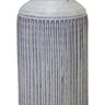Rustic Ribbed Terra Cotta Vase 12.25"H