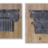 Vintage Pillar Design Wall Plaque (Set of 2)
