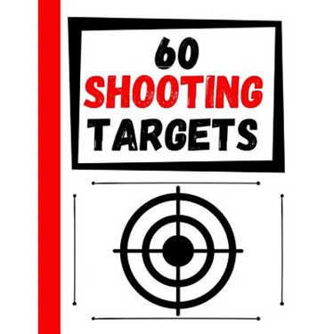 60 Shooting Targets: Large Paper Perfect for Rifles / Firearms / BB / AirSoft / Pistols / Archery & Pellet Guns