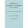References to English Surnames in 1601 and 1602