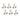 Gold Long Blade Eucalyptus Leaf Spray (Set of 6)