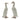 Distressed Stone Standing Duck Garden Statue (Set of 2)