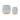Ribbed Porcelain Vase with Two Tone Design (Set of 2)