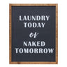 Wood Laundry Sentiment Sign 15"H