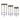 Round Wood and Metal Plant Stand Table (Set of 3)