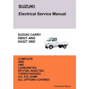 SUZUKI CARRY TRUCK Electrical Service Manual DB52T DA52T
