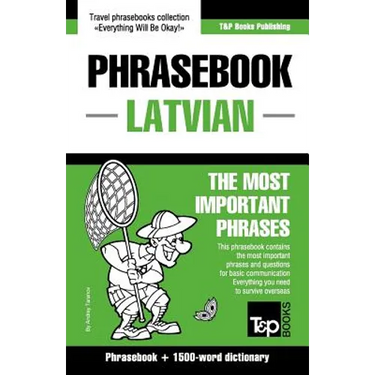 English-Latvian phrasebook & 1500-word dictionary