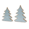 Wood Pine Tree Decor (Set of 2)
