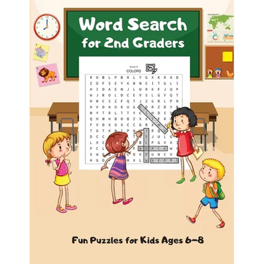 Word Search For 2nd Graders: Fun Puzzles for Kids Ages 6-8, Build Vocabulary, Improve Spelling