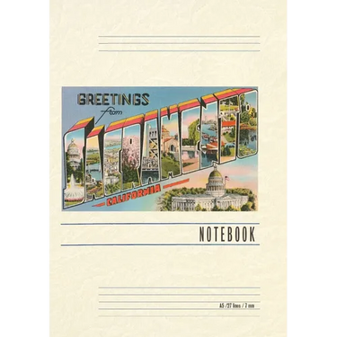 Vintage Lined Notebook Greetings from Sacramento, California
