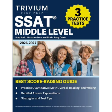 SSAT Middle Level Prep Book 2026-2027: 3 Practice Tests and SSAT Study Guide