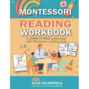 Montessori Reading Workbook: A LEARN TO READ activity book with Montessori reading tools