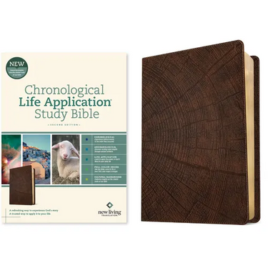 NLT Chronological Life Application Study Bible, Second Edition (Leatherlike, Heritage Oak Brown)