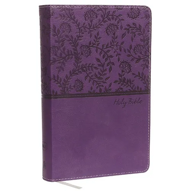 NKJV, Deluxe Gift Bible, Imitation Leather, Purple, Red Letter Edition