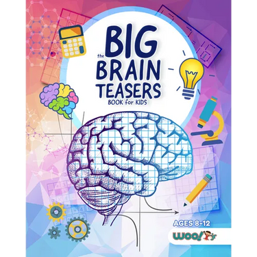 The Big Brain Teasers Book for Kids: Logic Puzzles, Hidden Pictures, Math Games, and More Brain Teasers for Kids (Find Hidden Pictures, Math Brain Tea
