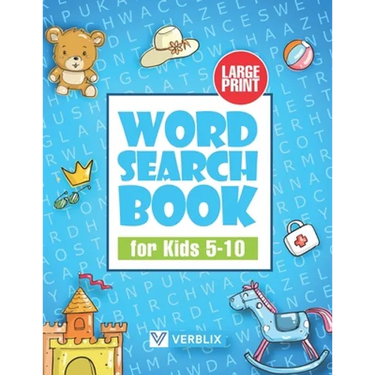 Word Search Book for Kids 5-10: Large Print Activity Book with Word Search Puzzles for Children and Beginners