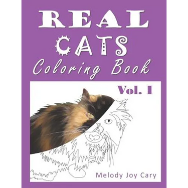 REAL CATS Coloring Book: 50 Pages of Cats to Color for Adults or Kids