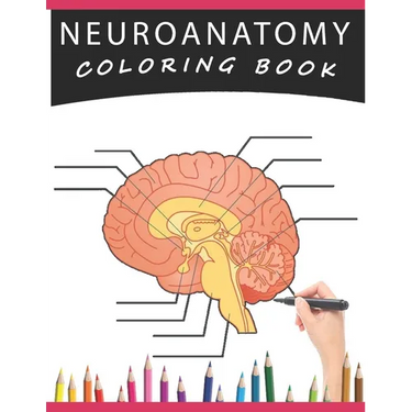 Neuroanatomy Coloring Book: A Human Brain Anatomy Coloring Pages for Adults, Neuroscience, Medical Students, Nurses