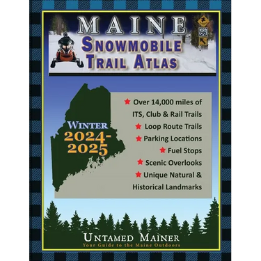 2024-2025 Maine Snowmobile Trail Map Atlas