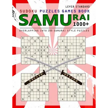 Samurai Sudoku: 1000 Puzzle Book, Overlapping into 200 Samurai Style Puzzles, Travel Game, Lever Standard Sudoku, Volume 15