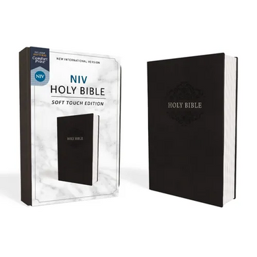 NIV, Holy Bible, Soft Touch Edition, Imitation Leather, Black, Comfort Print
