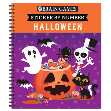 Brain Games - Sticker by Number: Halloween: Volume 1